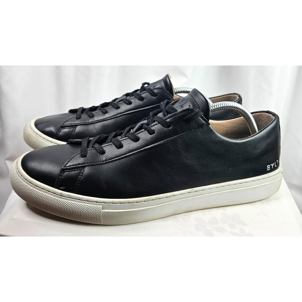 BYLT Everyday 2 Mens Size 12 Shoes Full Grain Leather‎ Casual Sneakers Black